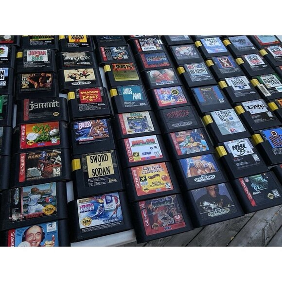 Lot of 75+ Vintage Sega Genesis Video Games Bundle - Batman Forever, The Ooze - Picture 4 of 11